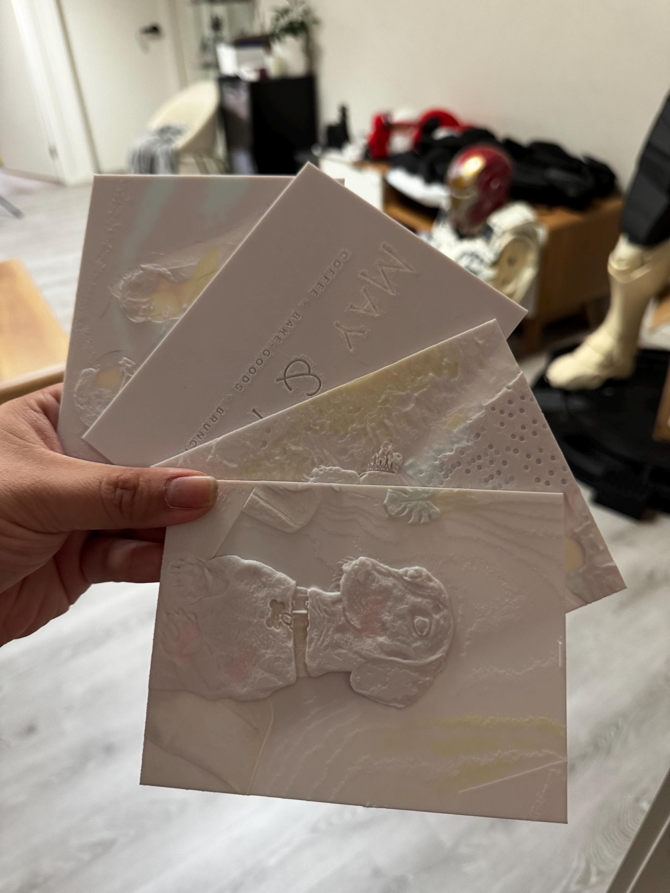 Custom 3D Printed Lithophane - Green A 3D