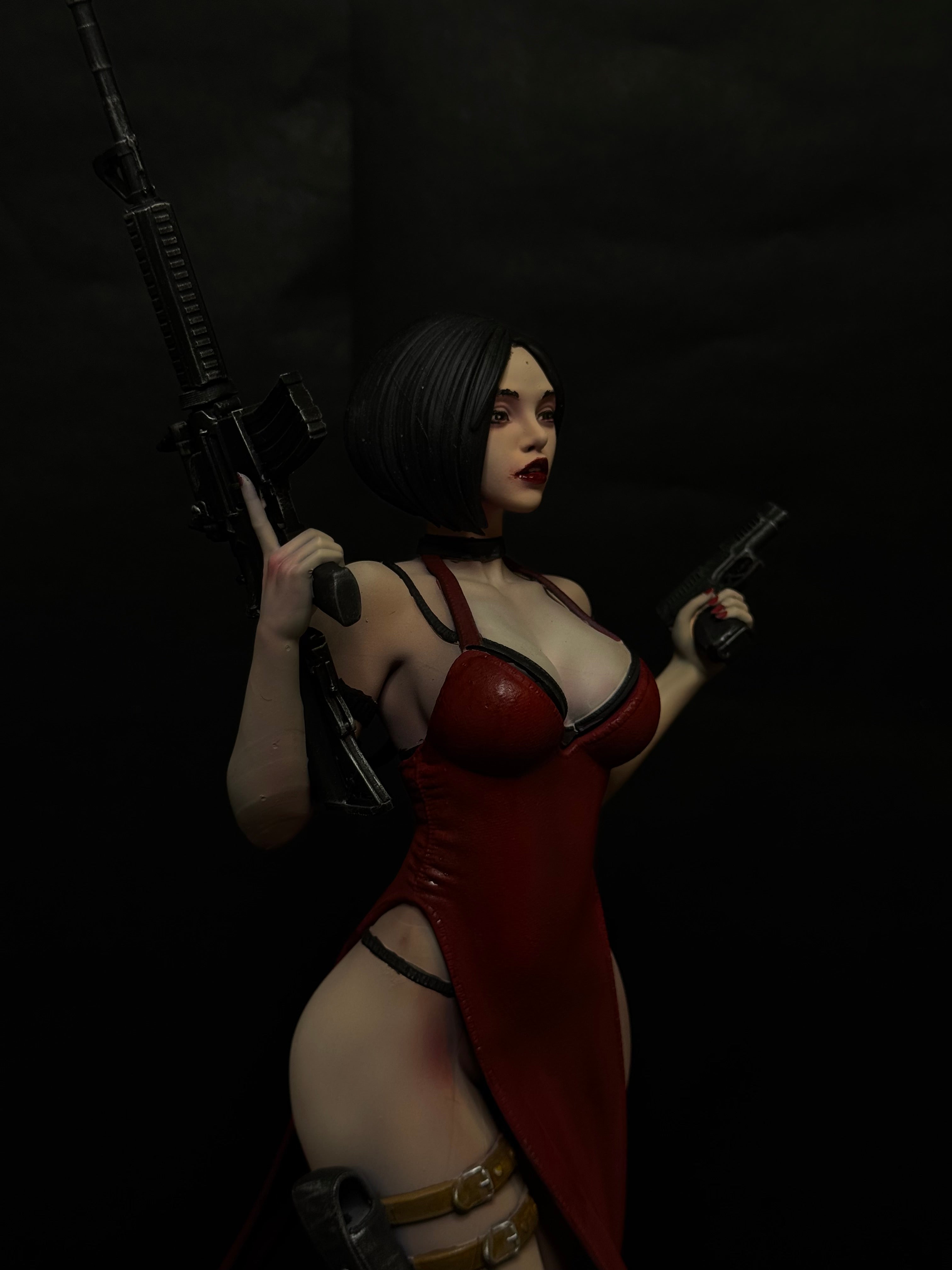 Ada Wong From Resident Evil (3D Resin Printed & Hand-Painted) - Green A 3D