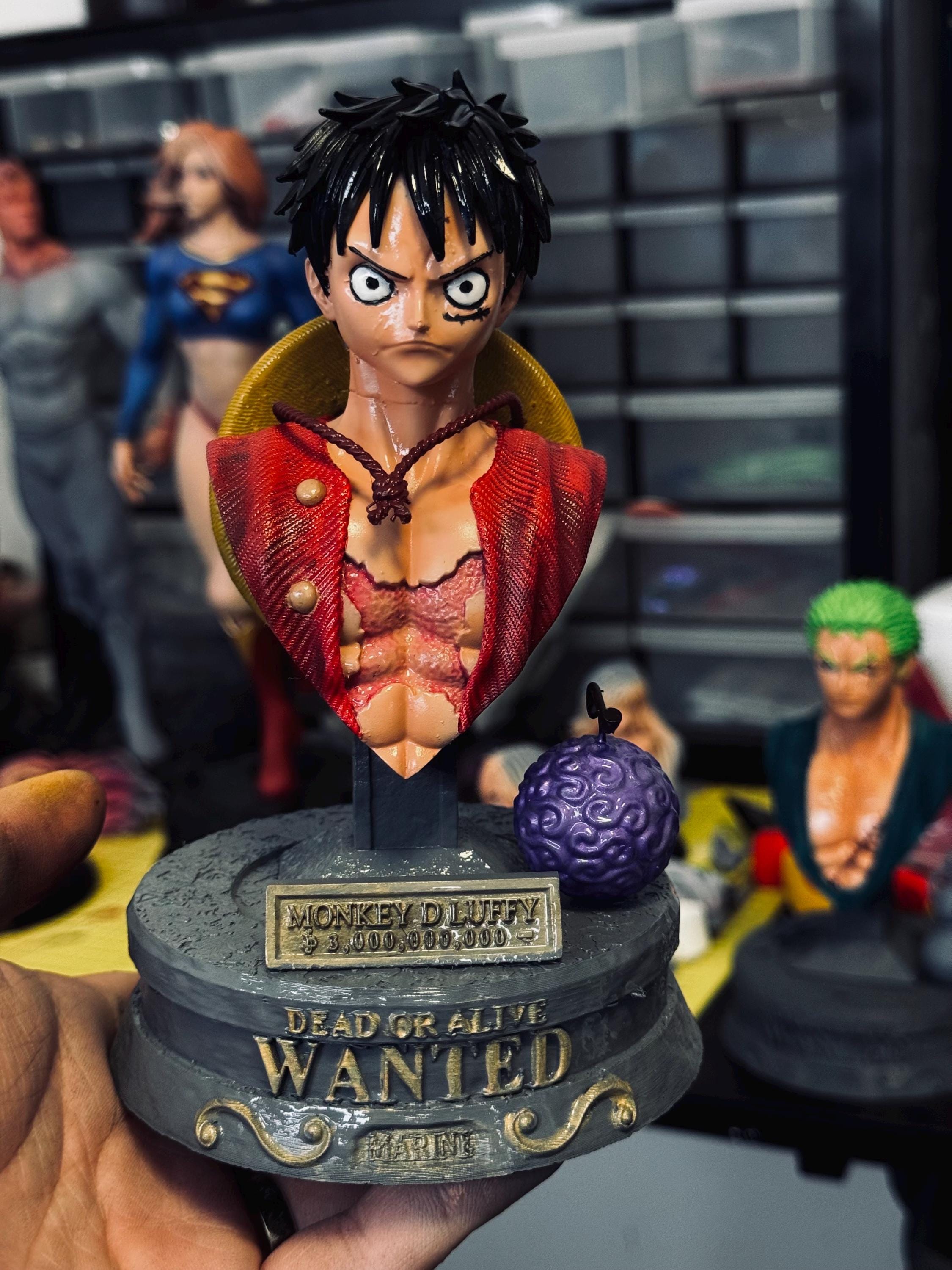 One Piece – Bust Collection (3D Resin Printed & Hand-Painted) - Green A 3D
