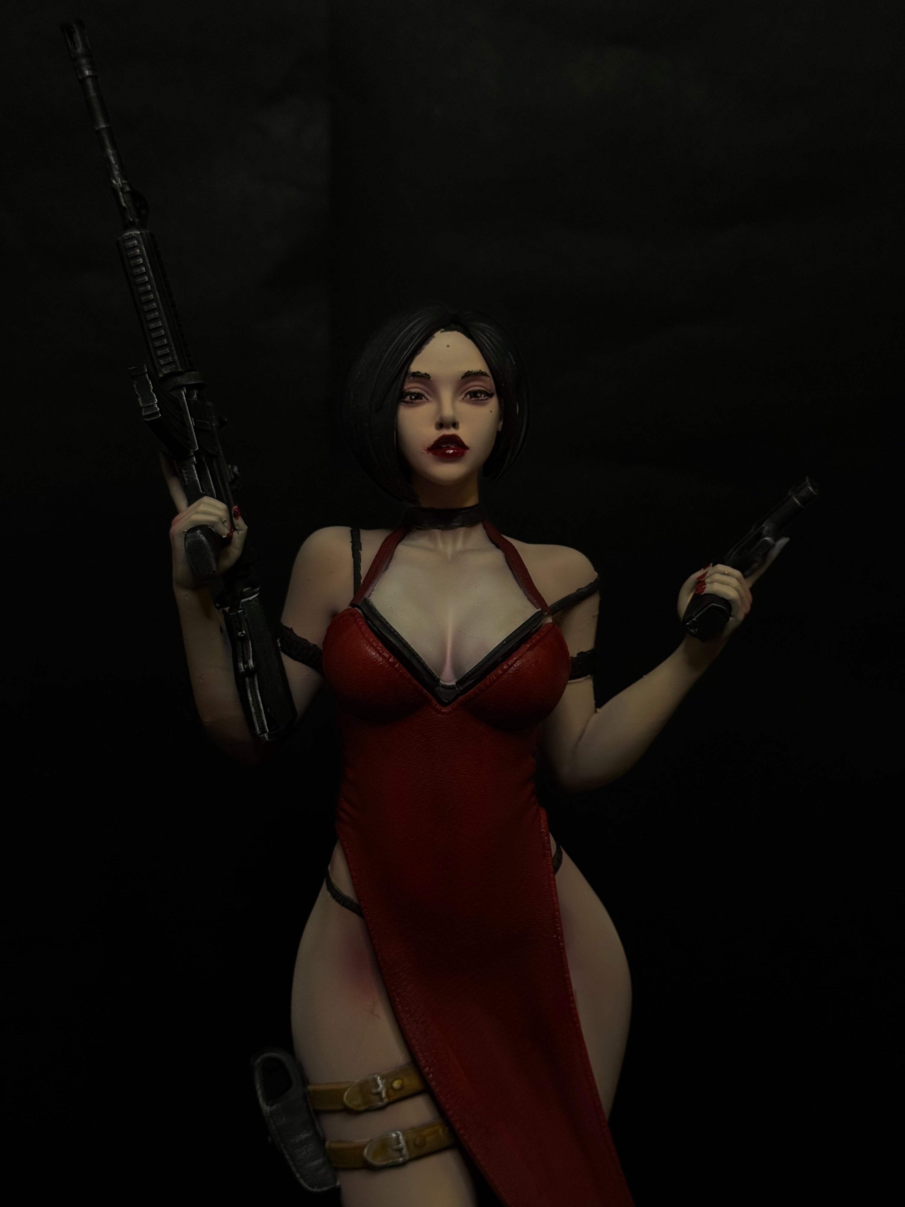 Ada Wong From Resident Evil (3D Resin Printed & Hand-Painted) - Green A 3D