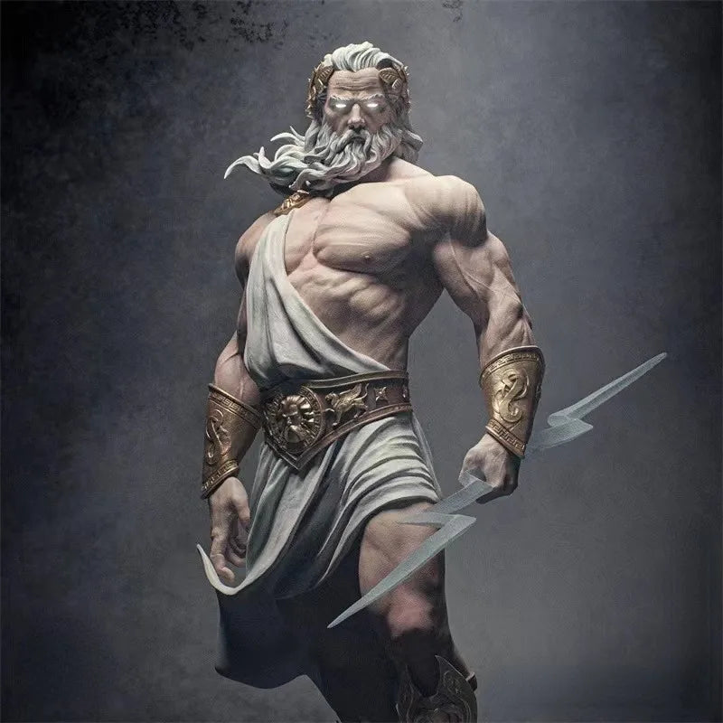 1/24 Scale King of Gods Zeus God Resin Figure Model Building Kit Fantasy Hobby Miniature Unassembled & Unpainted 3D printing