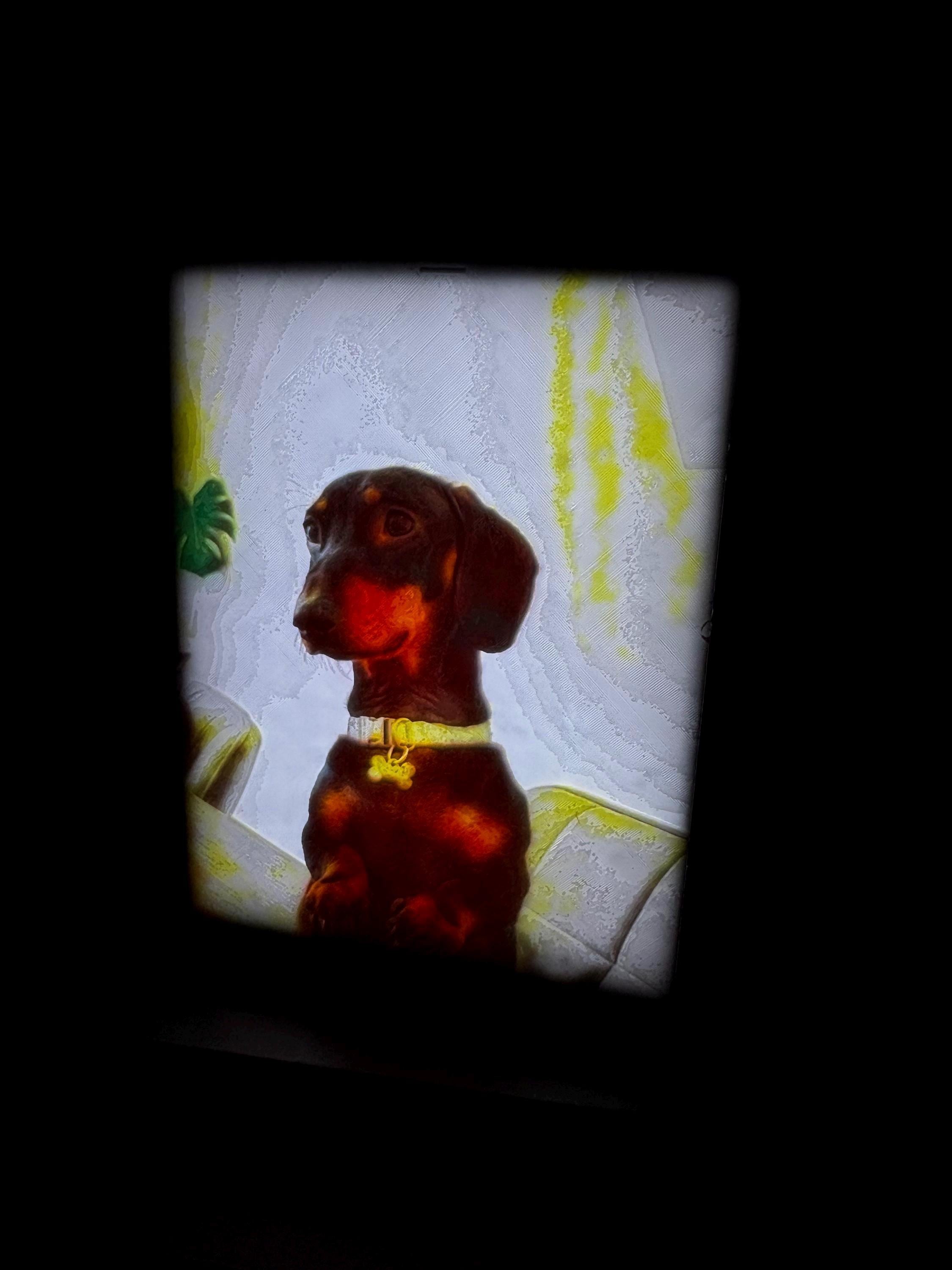 Custom 3D Printed Lithophane - Green A 3D