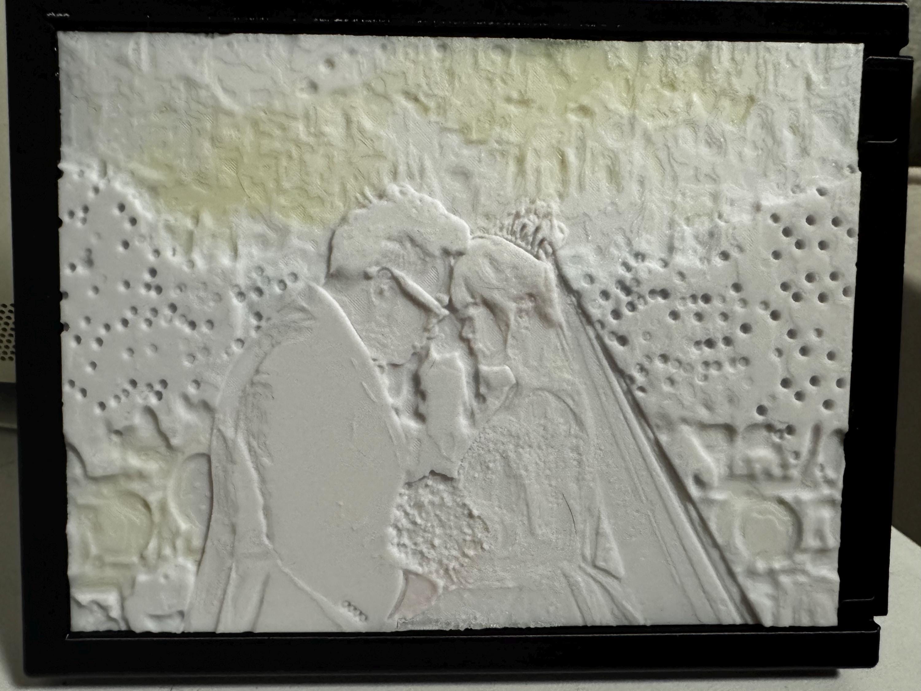Custom 3D Printed Lithophane - Green A 3D