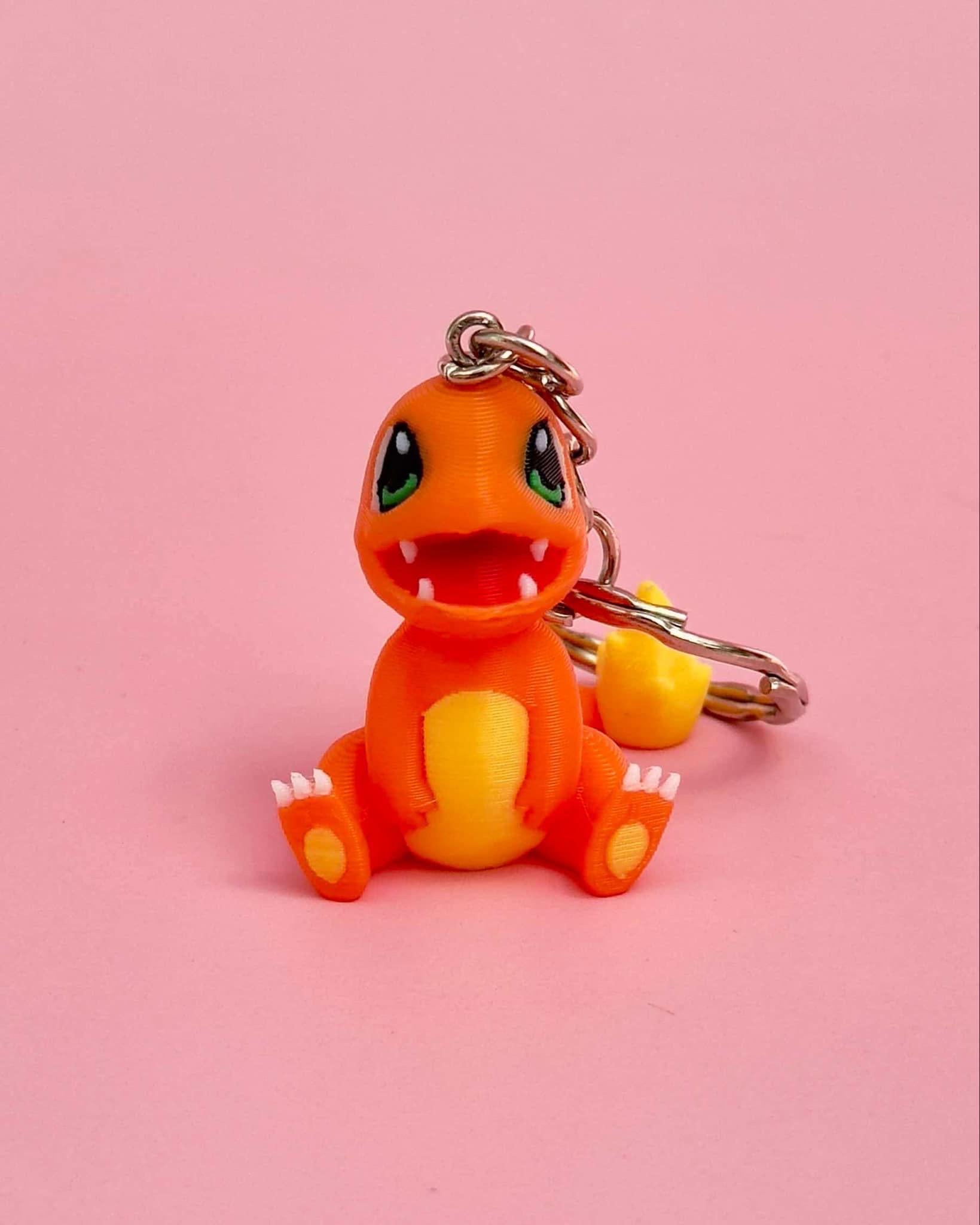 3D Printed Mini Keychain/Figure - Green A 3D