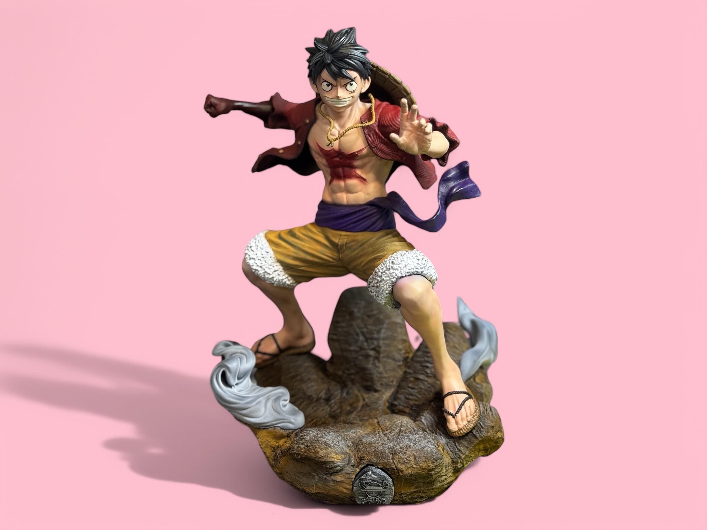 One Piece-Monkey.D Luffy Figure (3D Resin Printed & Hand-Painted) - Green A 3D