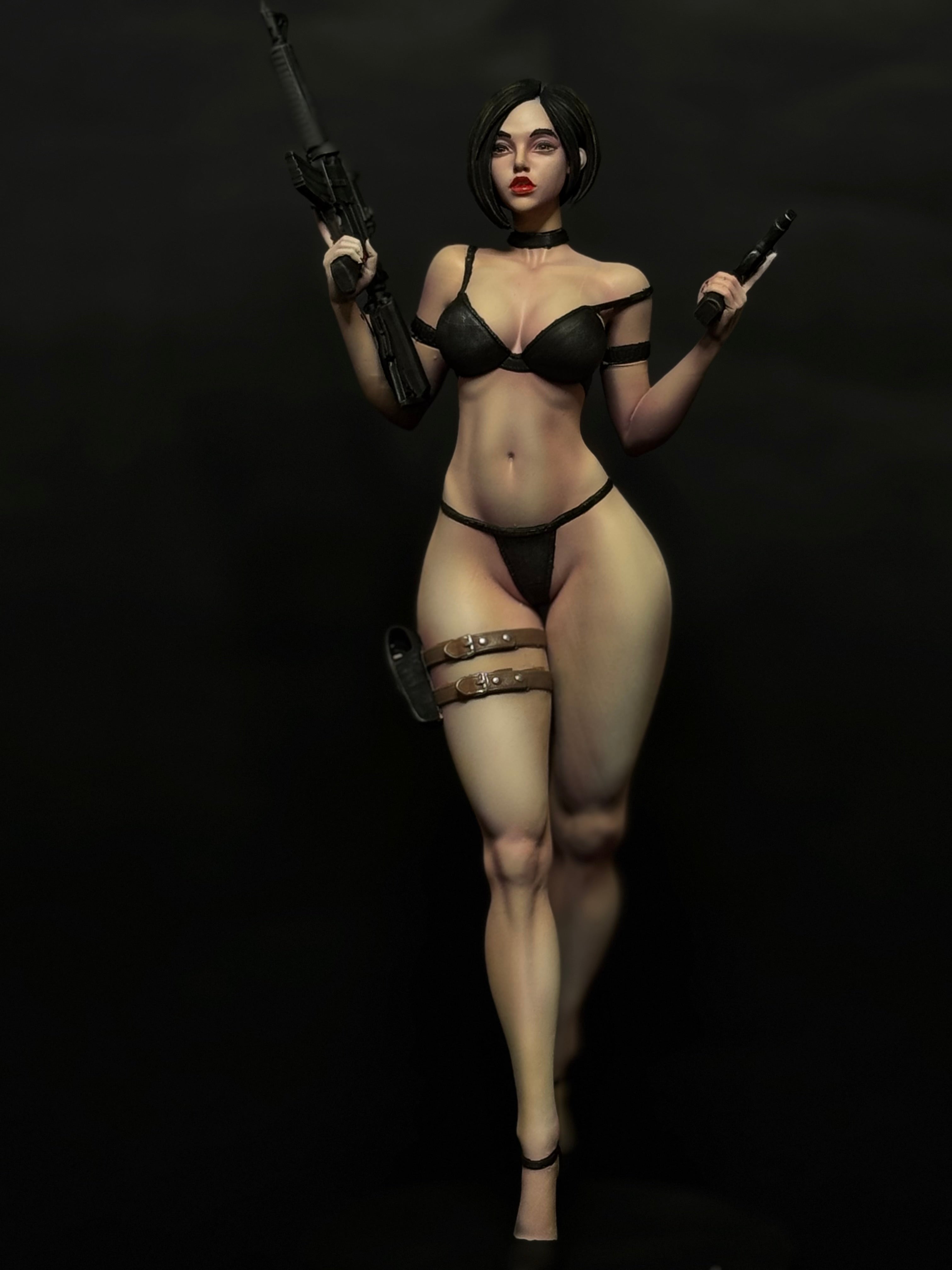 Ada Wong From Resident Evil (3D Resin Printed & Hand-Painted) - Green A 3D