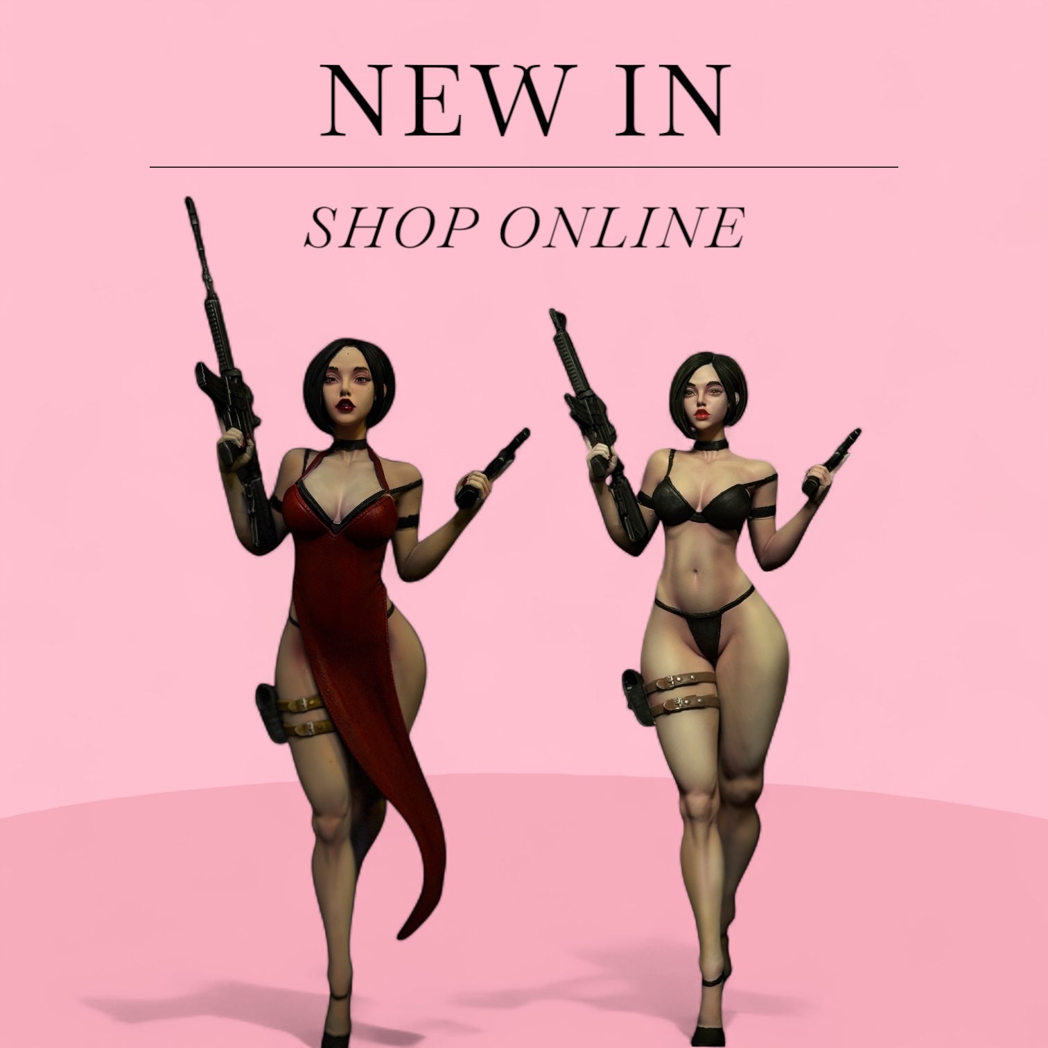 Ada Wong From Resident Evil (3D Resin Printed & Hand-Painted) - Green A 3D