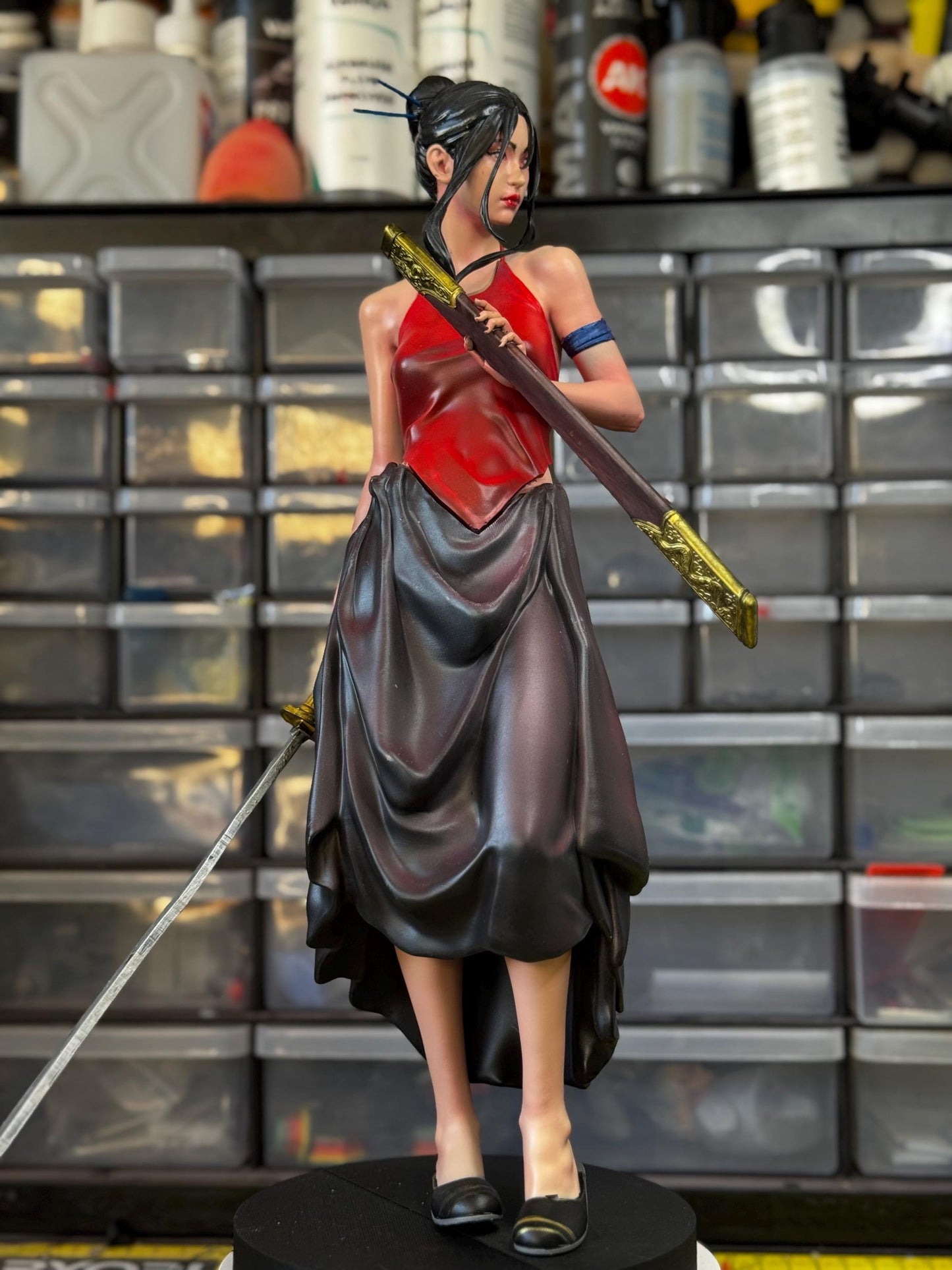 Vietnamese Swordsman Figure (3D Resin Printed & Hand-Painted)