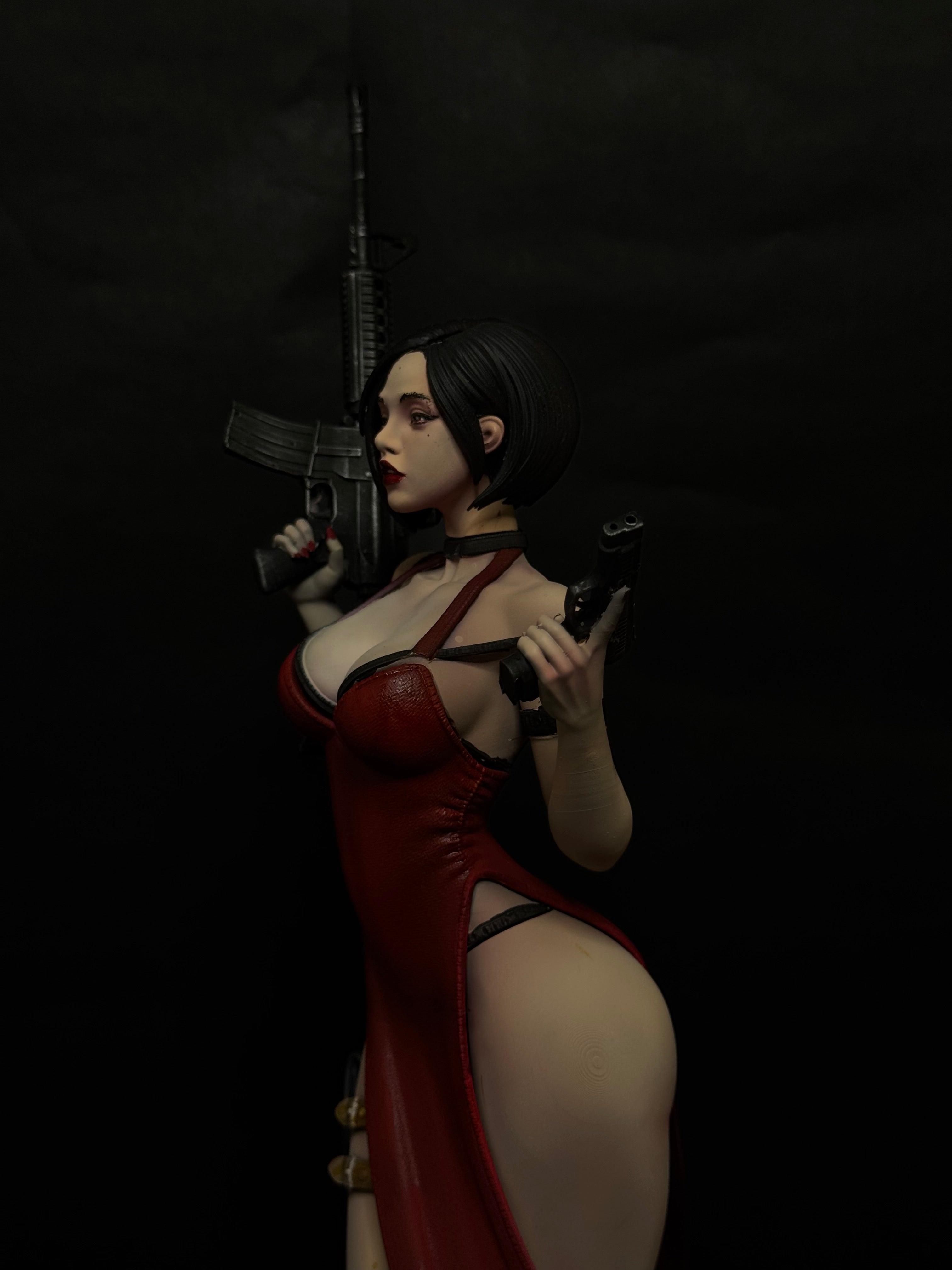 Ada Wong From Resident Evil (3D Resin Printed & Hand-Painted) - Green A 3D