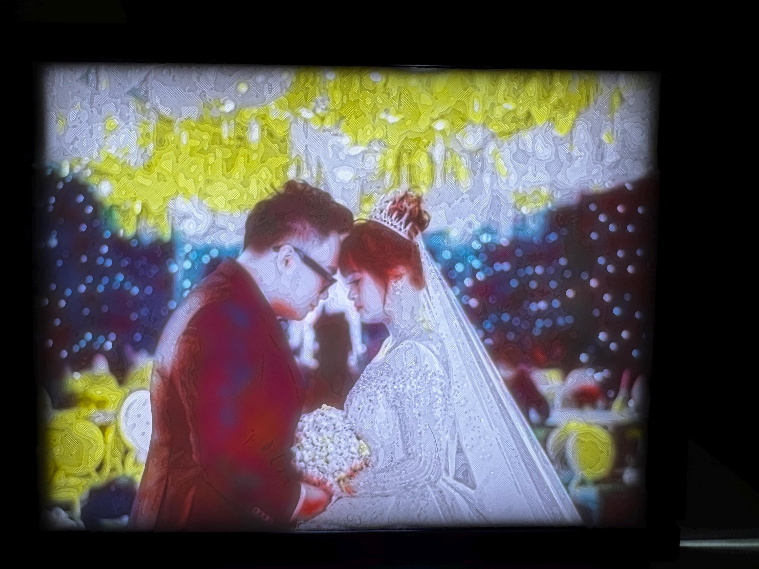 Custom 3D Printed Lithophane - Green A 3D