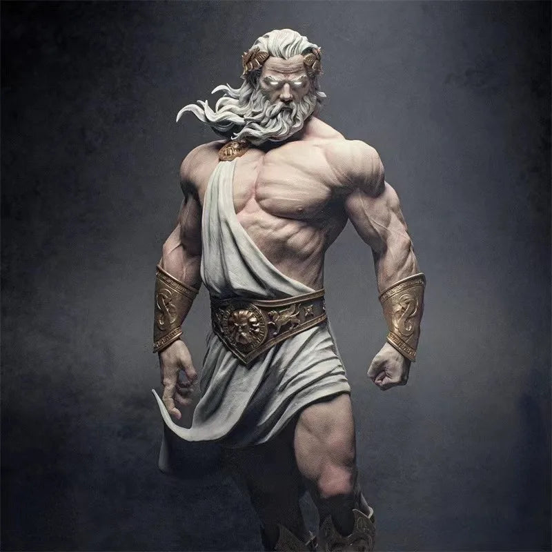 1/24 Scale King of Gods Zeus God Resin Figure Model Building Kit Fantasy Hobby Miniature Unassembled & Unpainted 3D printing
