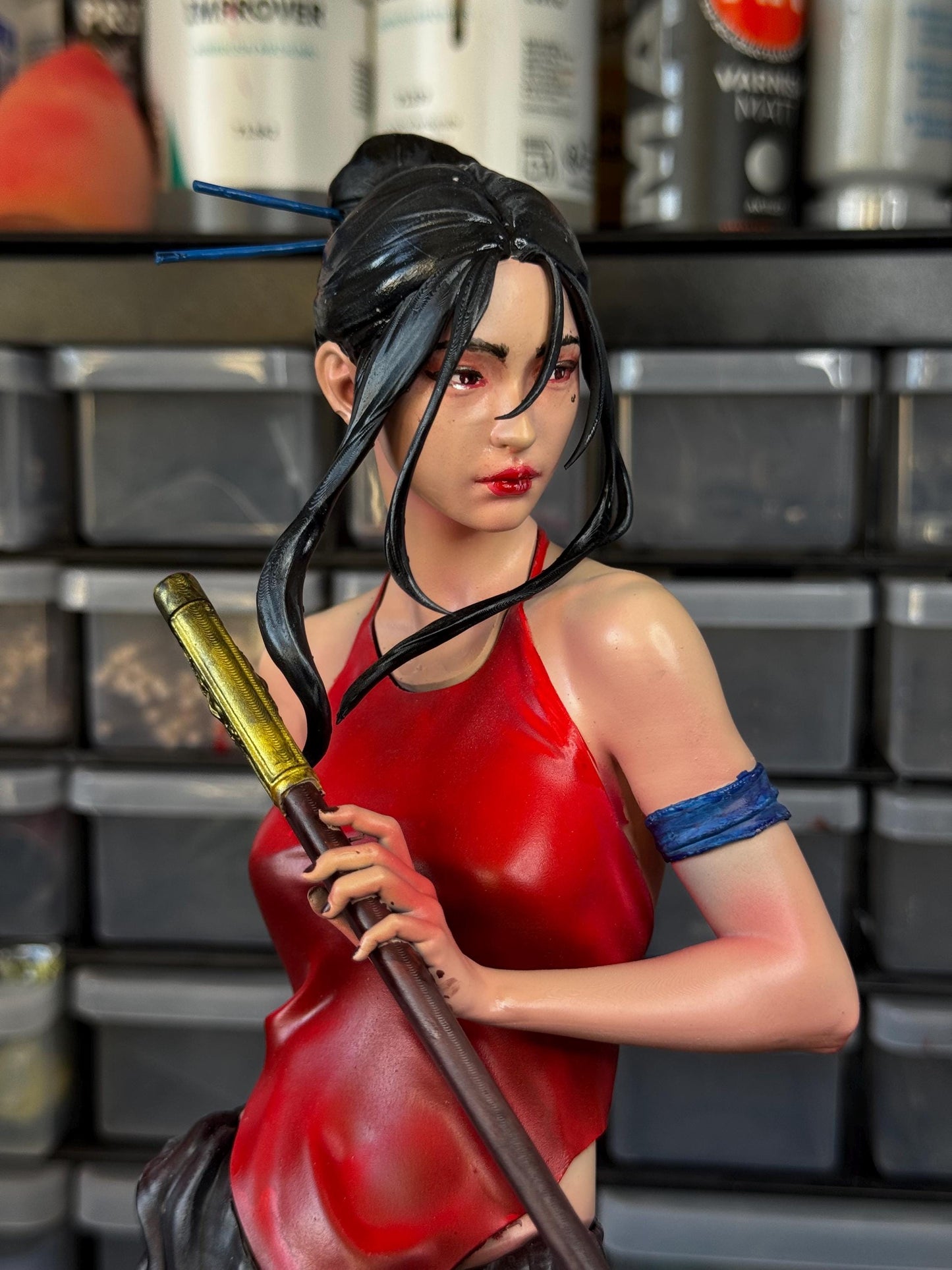 Vietnamese Swordsman Figure (3D Resin Printed & Hand-Painted)
