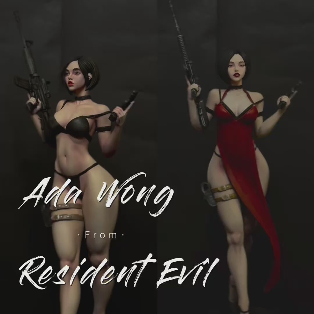 Ada Wong From Resident Evil (3D Resin Printed & Hand-Painted)