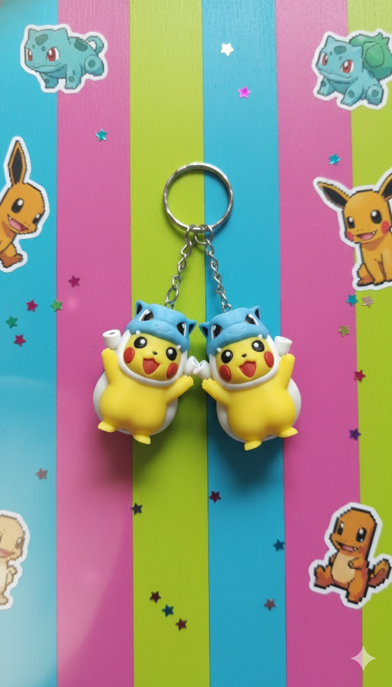 Pokemon Cosplay collection 3D printed Figure and keychains