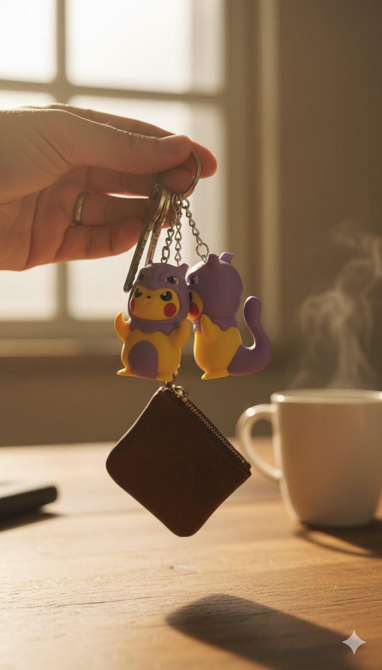 Pokemon Cosplay collection 3D printed Figure and keychains