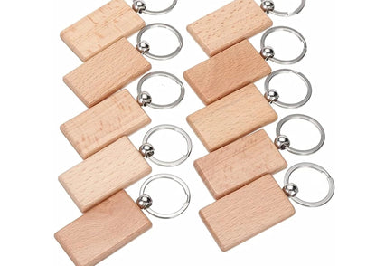 Wood & Leatherette keychains