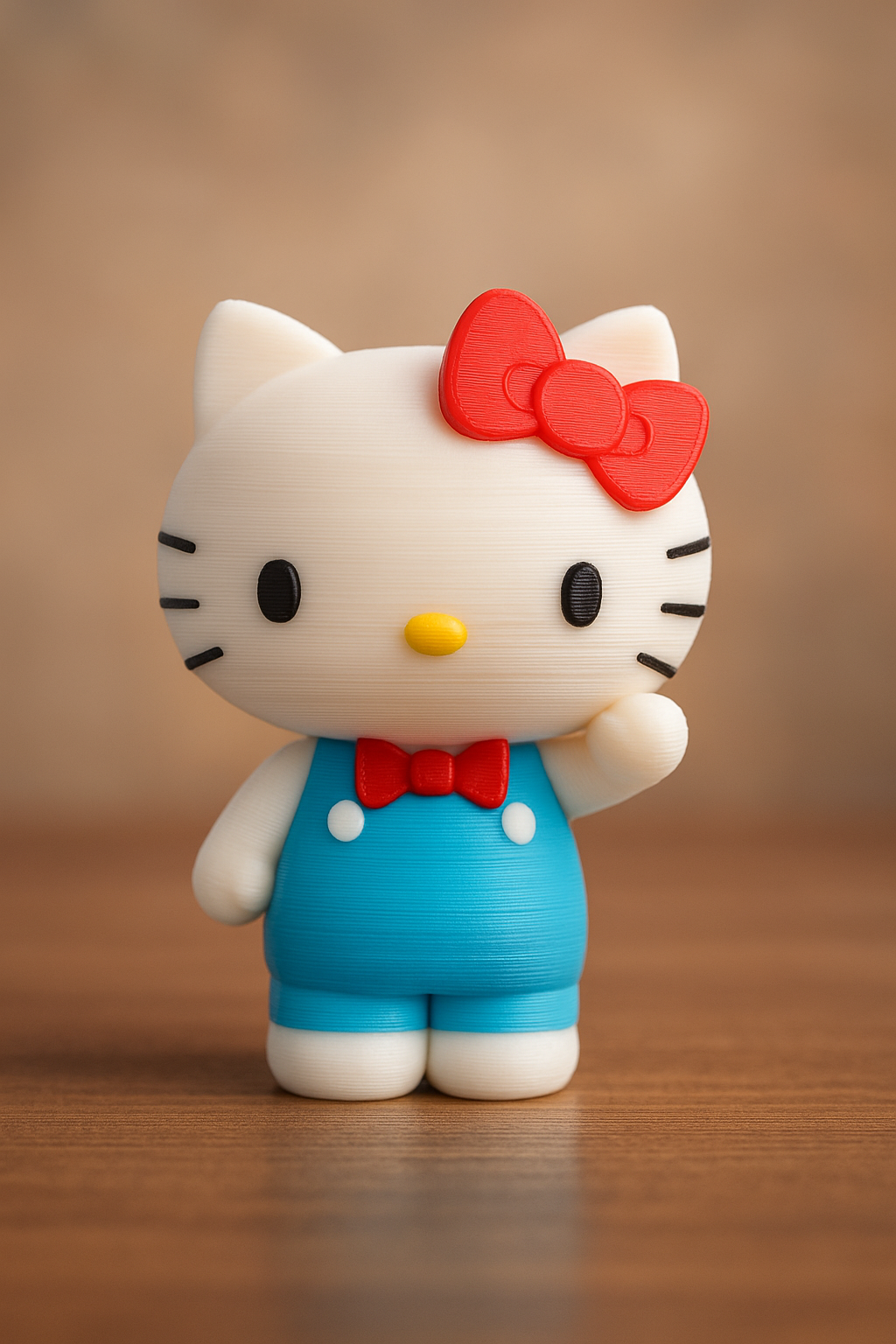 Hello Kitty – 3D Printed Keychain (Hand-Painted)