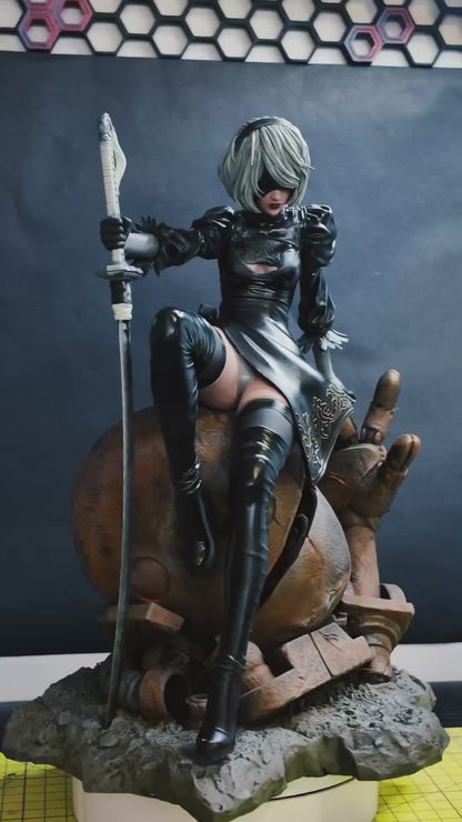 2B Nier Automata (3D Resin Printed & Hand-Painted)