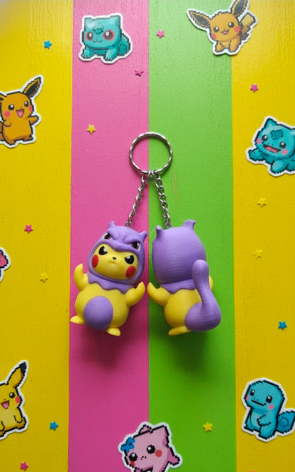 Pokemon Cosplay collection 3D printed Figure and keychains