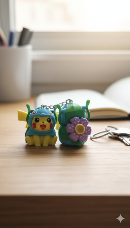Pokemon Cosplay collection 3D printed Figure and keychains