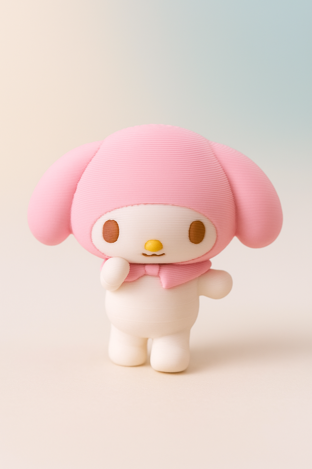 My Melody – 3D Printed Keychain (Hand-Painted)